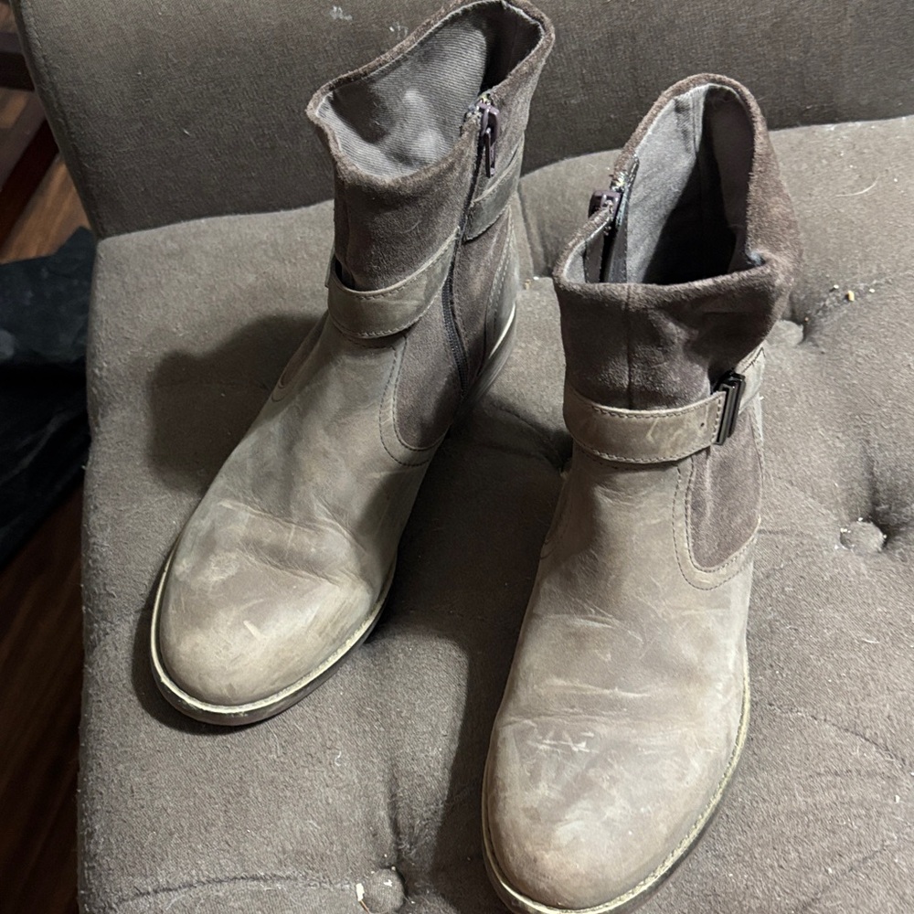 Clarks Brown Ankle Boots